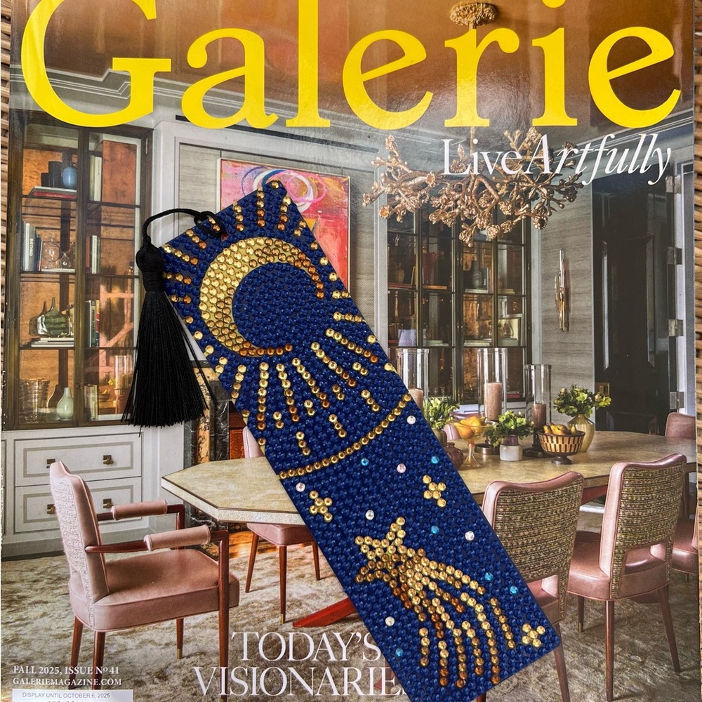 Celestial Dream - The Bookmark Collection - Hand beaded Diamond Bookmark
